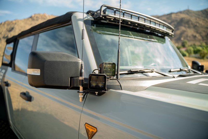 DV8 Offroad 2021 Ford Bronco A Pillar Dual Light Pod Drop Mounts LBBR-08