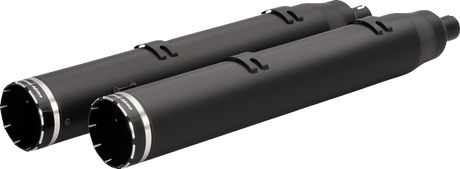 KHROME WERKS 4-1/2" War Hammer Mufflers - Black 202225