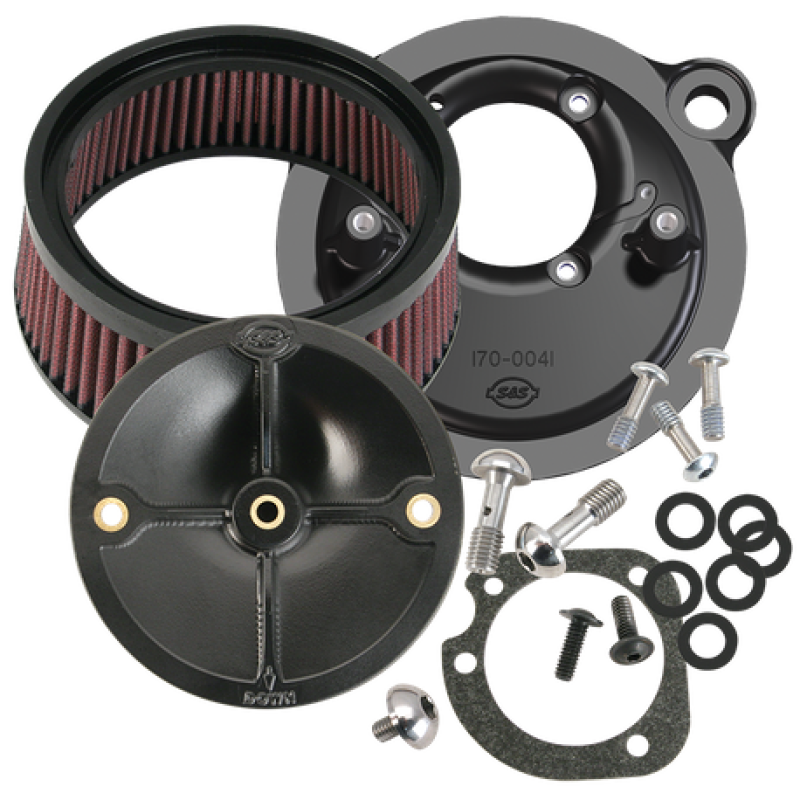 S&S Cycle 91-06 XL Sportster Models w/ Stock CV Carb Stealth Air Cleaner Kit w/o Cover 170-0093