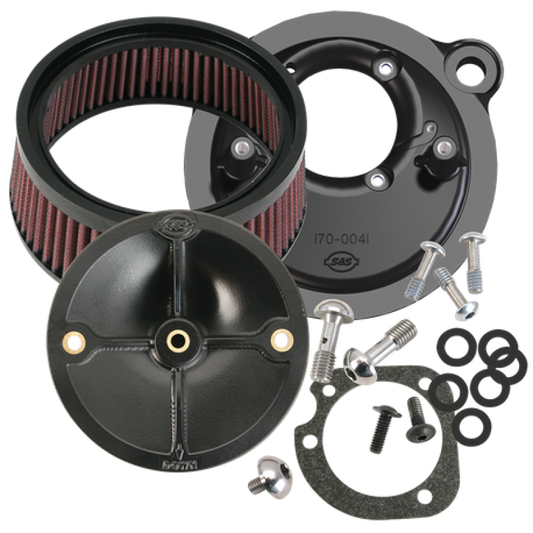 S&S Cycle 91-06 XL Sportster Models w/ Stock CV Carb Stealth Air Cleaner Kit w/o Cover 170-0093