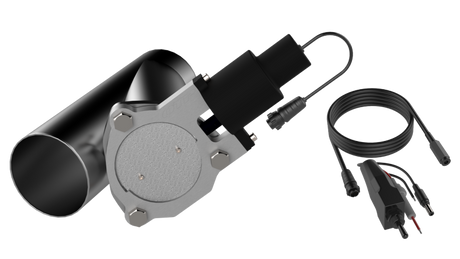 QTP 3.5in Bolt-On QTEC Electric Cutout Valve - Single QTEC35