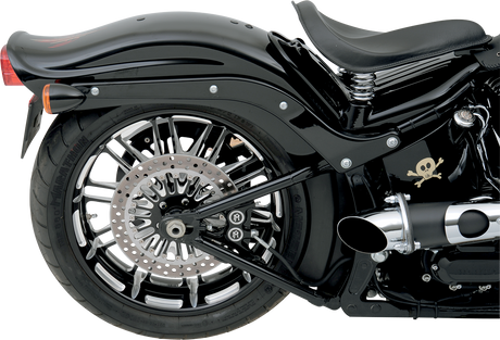 PERFORMANCE MACHINE (PM) 4-Piston Caliper - Rear - Contrast Cut 08-17 Softail 1256-0077-BM