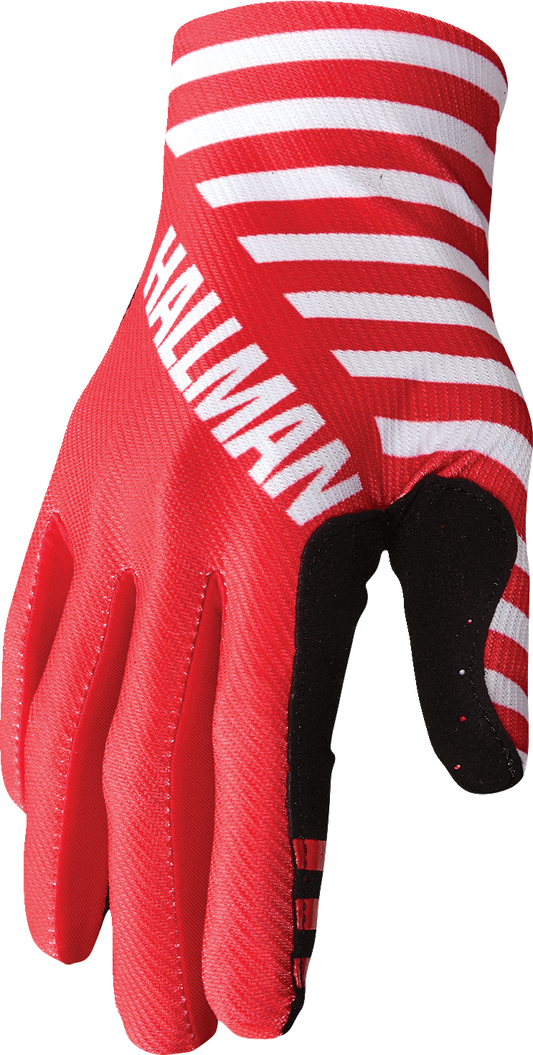 THOR Mainstay Gloves - Slice - White/Red - Large 3330-7294