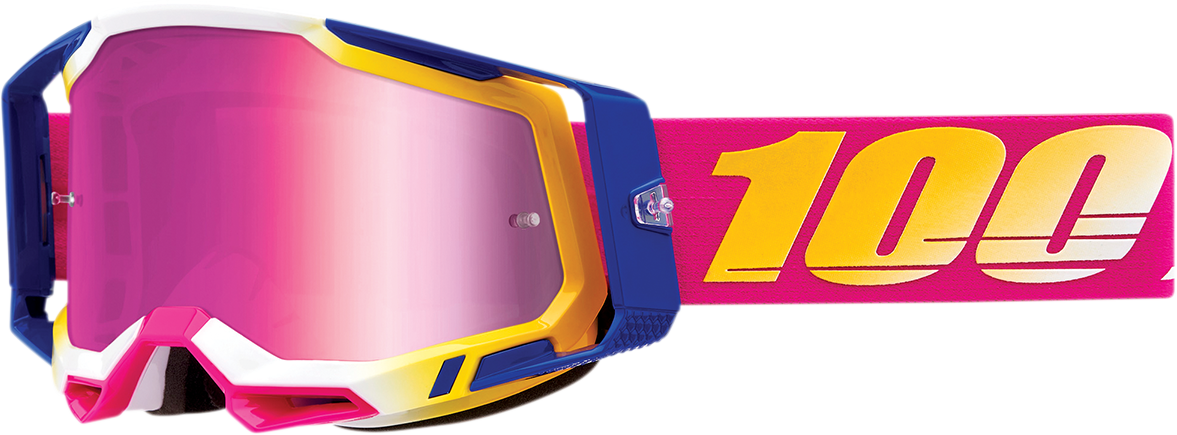 100% Racecraft 2 Goggles - Mission - Pink Mirror 50010-00012