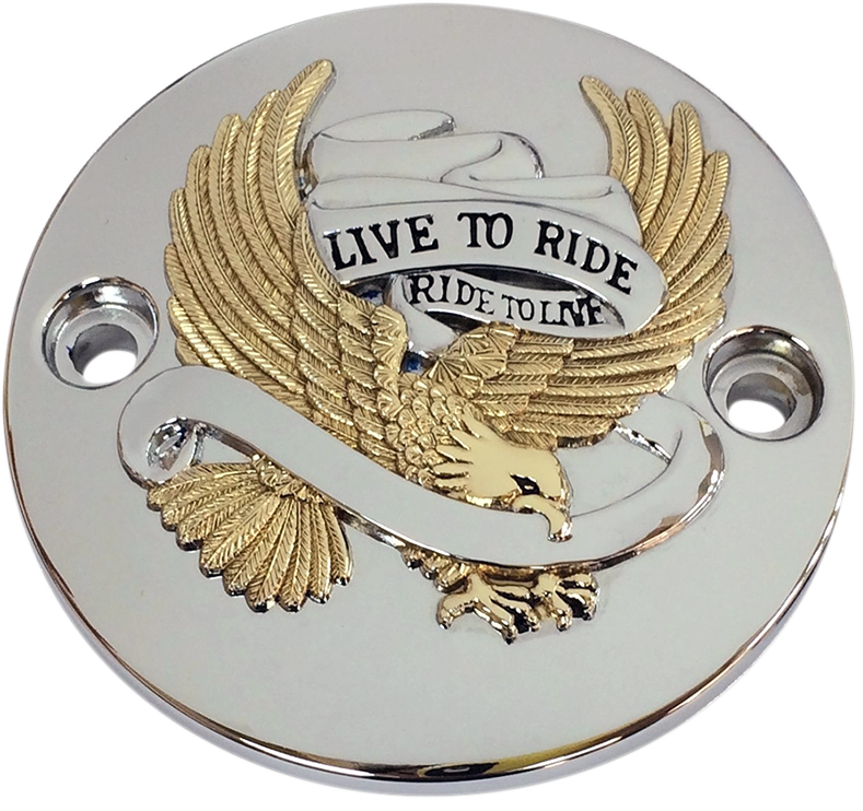 DRAG SPECIALTIES Cubierta de puntos - Cromo/Oro I30-0223GA