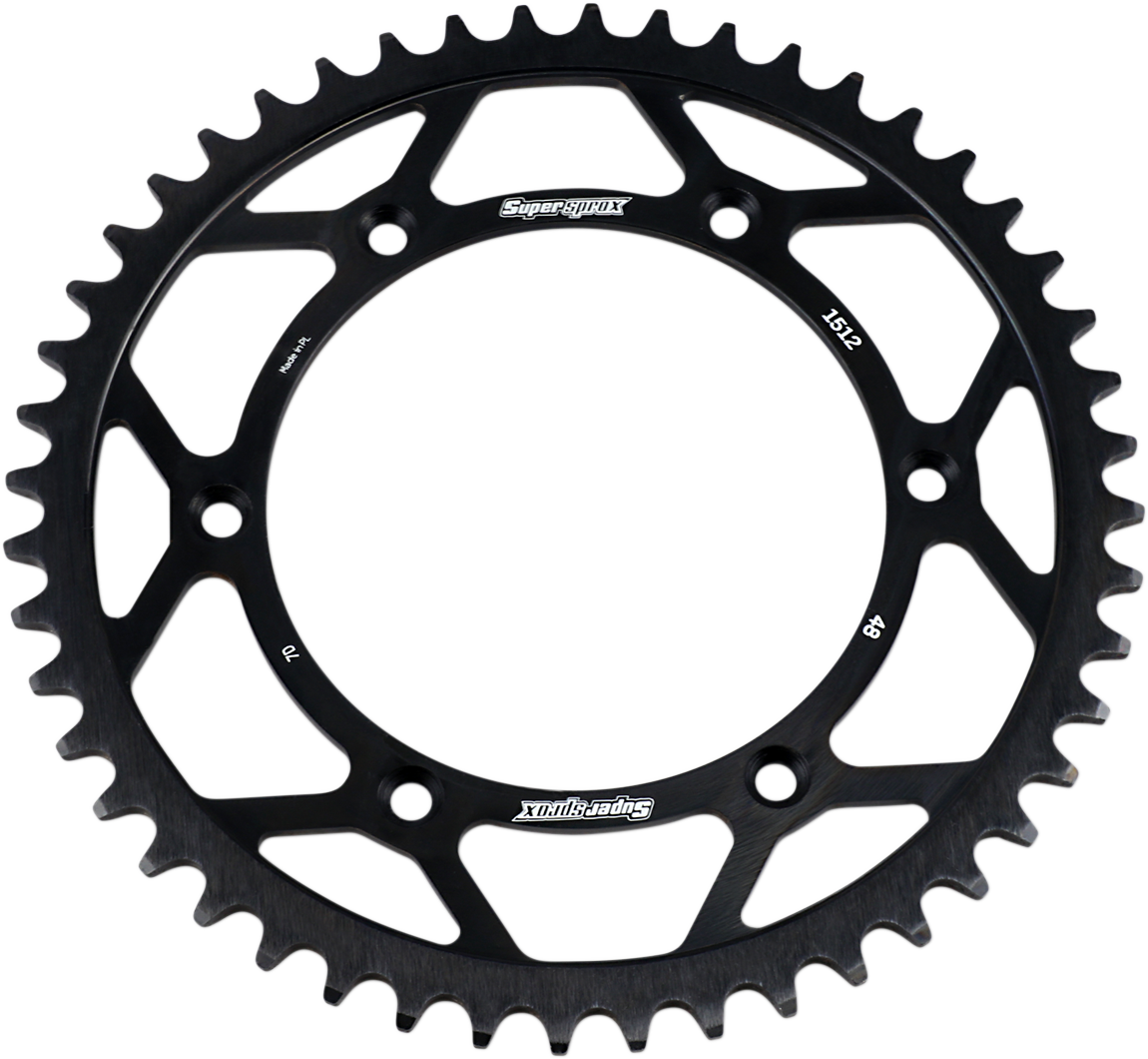 SUPERSPROX Steel Rear Sprocket - 48 Tooth RFE-1512-48-BLK