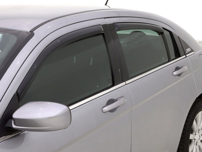 AVS 07-10 Chrysler Sebring Ventvisor In-Channel Front & Rear Window Deflectors 4pc - Smoke 194458