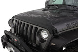 Bushwacker 18-19 Jeep Wrangler Rubicon/Sport//Unlimited/Sport S Hood Stone Guard- Black 14093