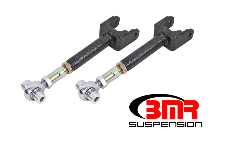BMR 64-67 A-Body Upper Control Arms On-Car Adj. Rod Ends - Black Hammertone UTCA044H