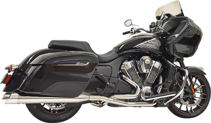 BASSANI XHAUST Exhaust Dual Challenger - Chrome Indian Challenger 2020-2021 8H16S