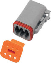 NAMZ CUSTOM CYCLE6-Wire Grey Deutsch Plug & Wdglck Hd# 72136-94gyDP-6G