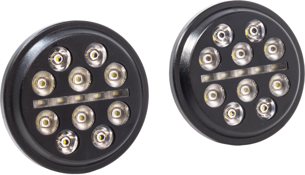 LETRIC LIGHTING CO4.5" Led Passing Lgts Buckshot BlackLLC-LPL-BS