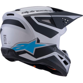 ALPINESTARS SM3 Helmet - Heat - Matte Silver/Blue/Black - Large 8301026-1949-L