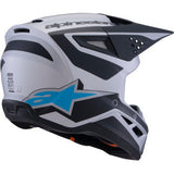 ALPINESTARS SM3 Helmet - Heat - Matte Silver/Blue/Black - Large 8301026-1949-L