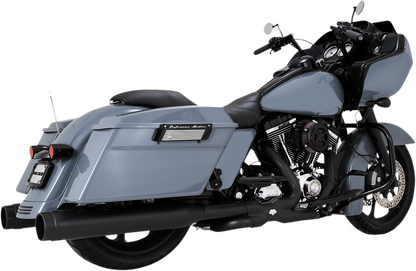 VANCE & HINES 4-1/2" Torquer Mufflers for '95-'16 FL - Black 46673