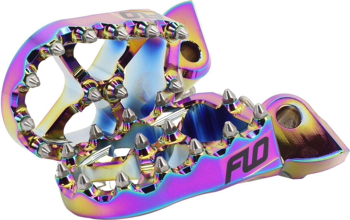FLO MOTORSPORTS Pro Series Foot Pegs Jet Fuel Hon/Kaw FPEG-792JET