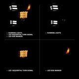 ANZO 15-17 Ford F-150 Project Headlights w/ Plank Style Design Black w/ Amber Sequential Turn Signal 111408