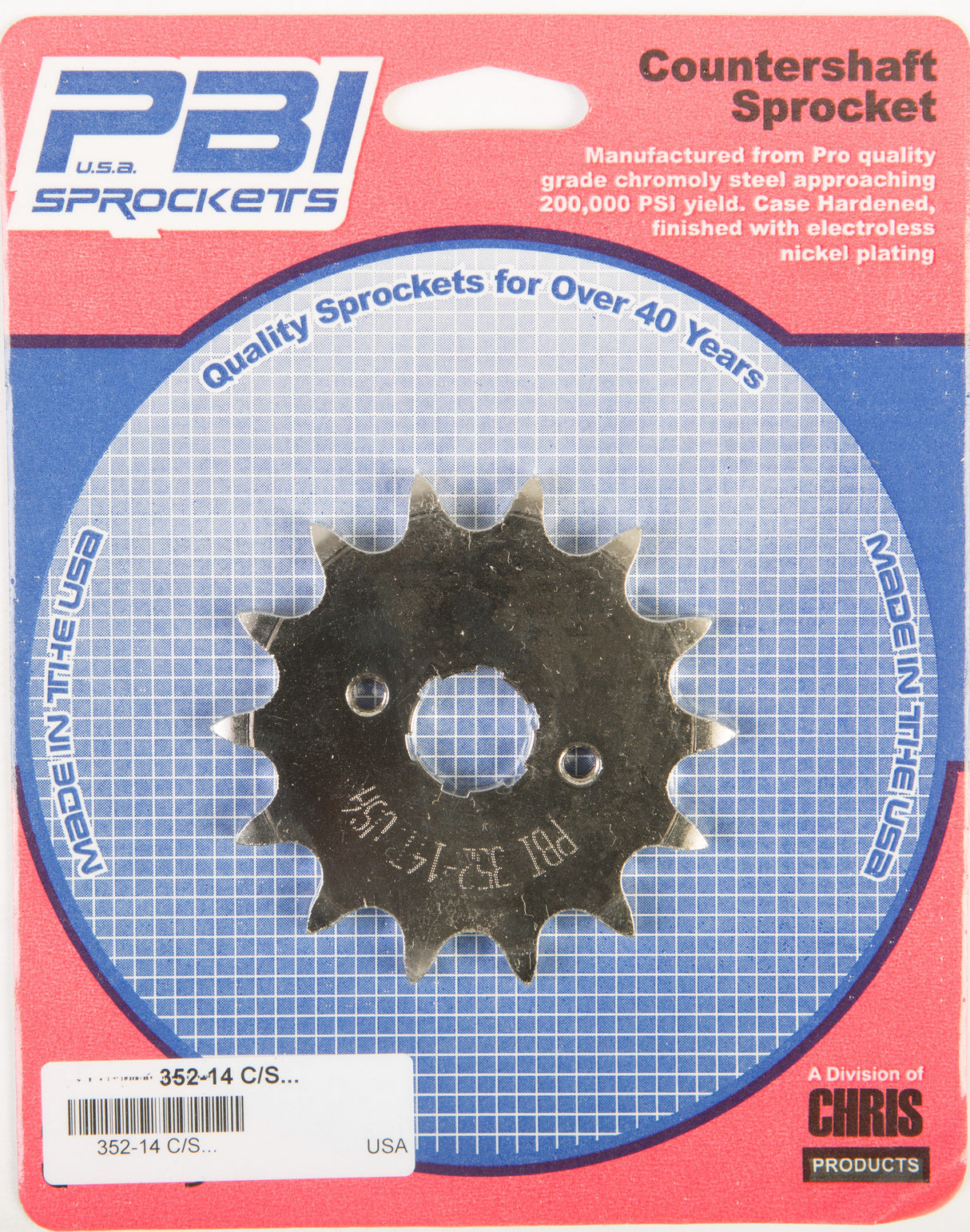 PBIFront Cs Sprocket Steel 14t-520 Hon/Yam352-14