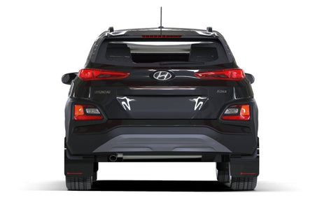 Rally Armor 18-22 Hyundai Kona Red UR Mud Flap Black Logo MF63-UR-RD/BLK