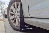 Rally Armor 2015+ VW Golf/GTI/TSI UR Black Mud Flap w/ Blue Logo MF37-UR-BLK/BL