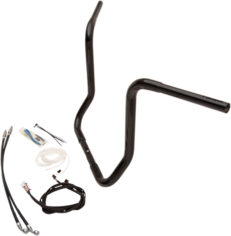 FAT BAGGERS INC. Handlebar Kit - Rounded Top - 16" - Black 909516-B