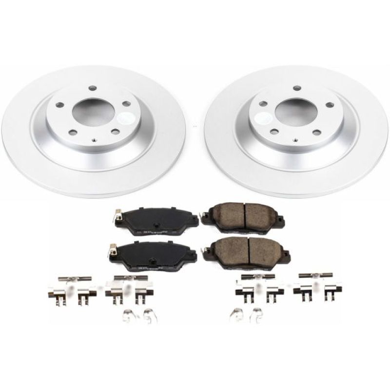 Power Stop 16-18 Mazda CX-5 Rear Z17 Evolution Geomet Coated Brake Kit CRK7516