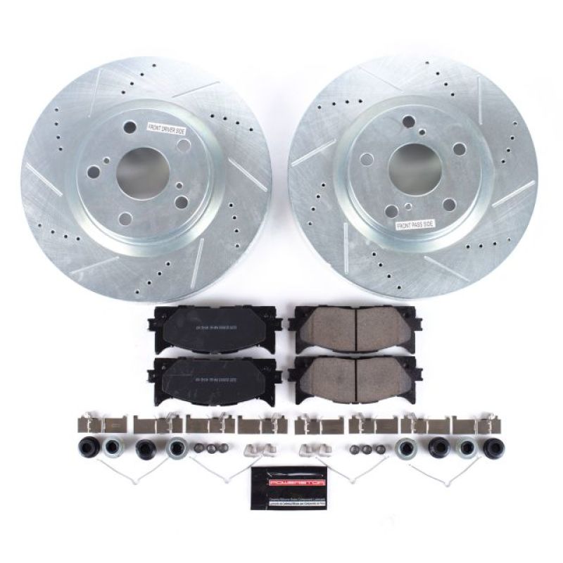 Power Stop 13-18 Lexus ES300h Front Z23 Evolution Sport Brake Kit K3053