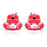 Power Stop 92-98 BMW 318i Front Red Calipers w/Brackets - Pair S1618