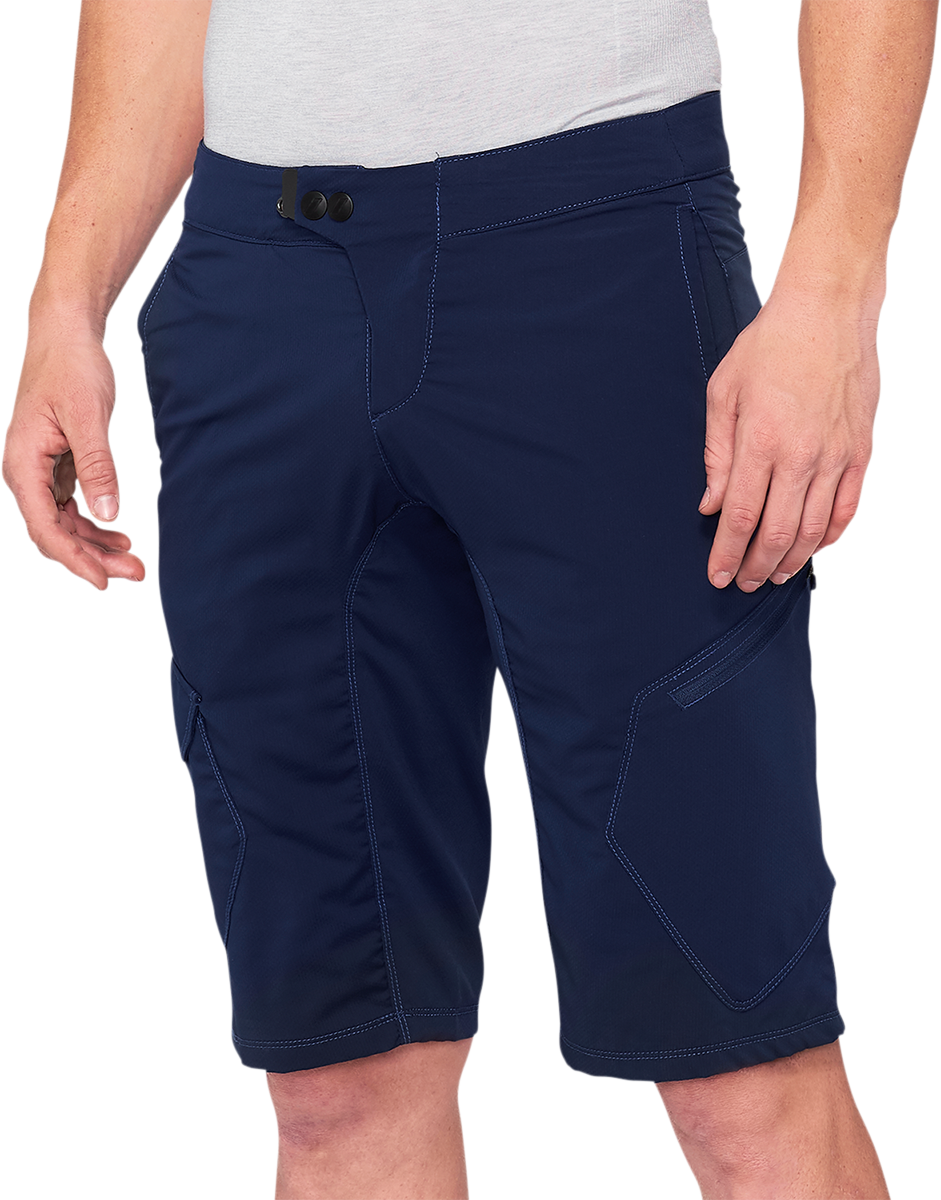 100% Ridecamp Shorts - Navy - US 38 40029-00026