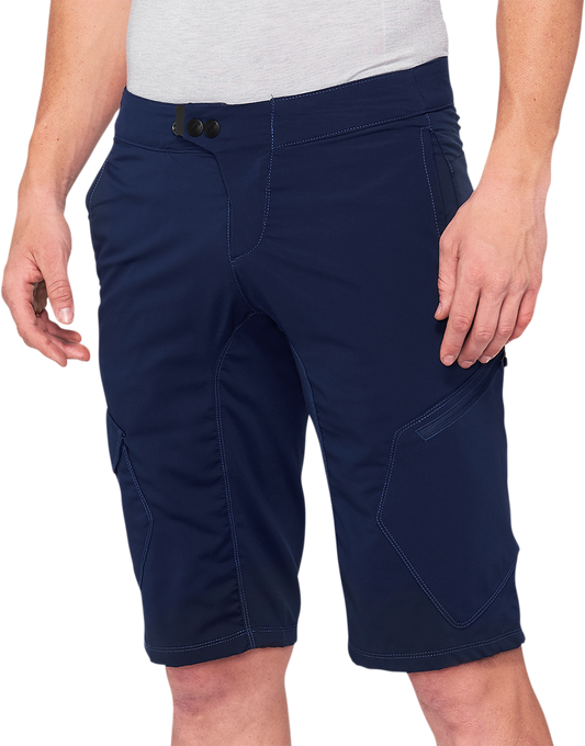 100% Ridecamp Shorts - Navy - US 32 40029-00023