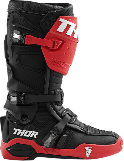 THOR Radial Boots - Red/Black - Size 14 3410-2251