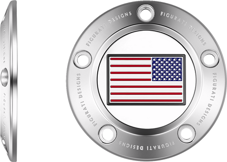FIGURATI DESIGNS Timing Cover - 5 Hole - American - Stainless Steel FD20-TC-5H-SS