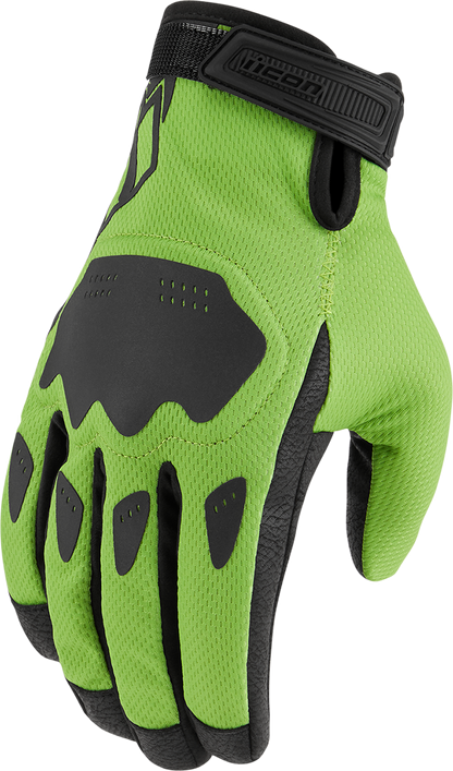 ICON Hooligan™ CE Gloves - Green - Small 3301-4366