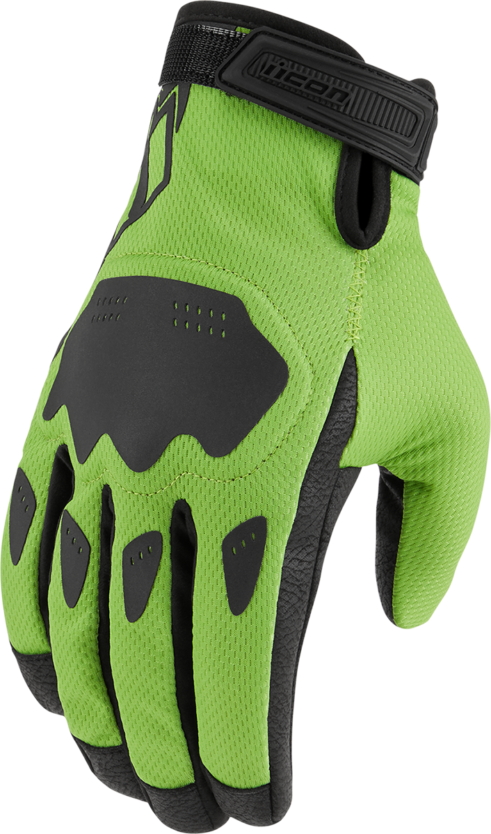 ICON Hooligan™ CE Gloves - Green - 2XL 3301-4370