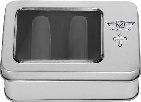 FIGURATI DESIGNS Docking Hardware Covers - Cross - Long - Black FD41-DC-2545-BK