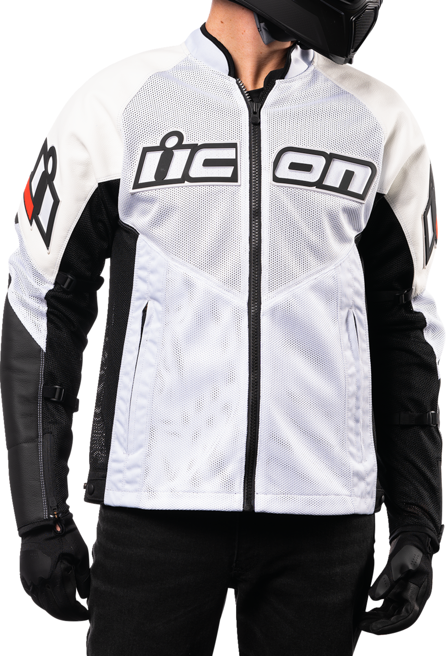 ICON Mesh AF™ Leather Jacket - White - 2XL 2810-3906