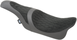 DRAG SPECIALTIES Asiento doble Caballero - Gamuza sintética - Puntada de diamante - FL '08-'22 0801-1038 