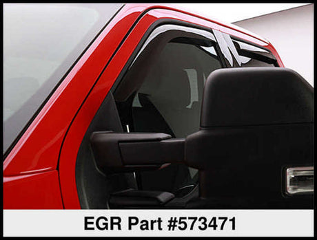 EGR 15+ Ford F150 Super Cab In-Channel Window Visors - Set of 4 (573471) 573471