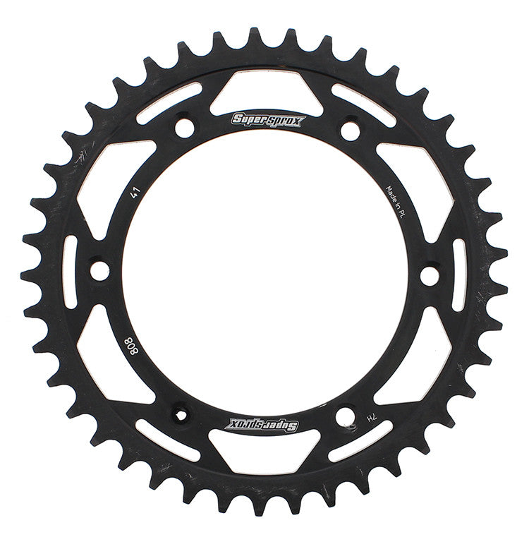 SUPERSPROX Rear Sprocket Steel 41t-520 Blk Suz RFE-808-41-BLK