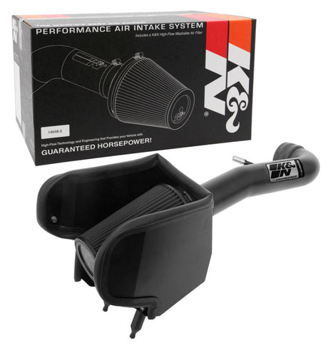 K&N 2018 Jeep Wrangler JL V6-3.6L F/I Blackhawk Performance Intake Kit (No Jeep Grand Cherokee) 71-1576