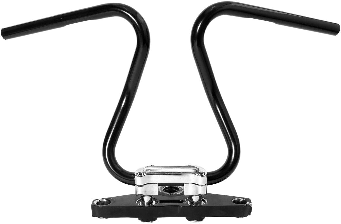 WEST-EAGLE Six Bend Loose Bar 1inch / W Dimple Black 0849-BK