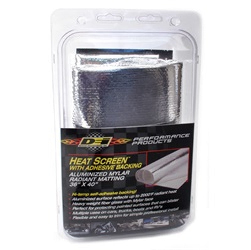 DEI Heat Screen 36in x 40in - Mylar Radiant Glass Fiber Matting w/Adhesive Backing 10400