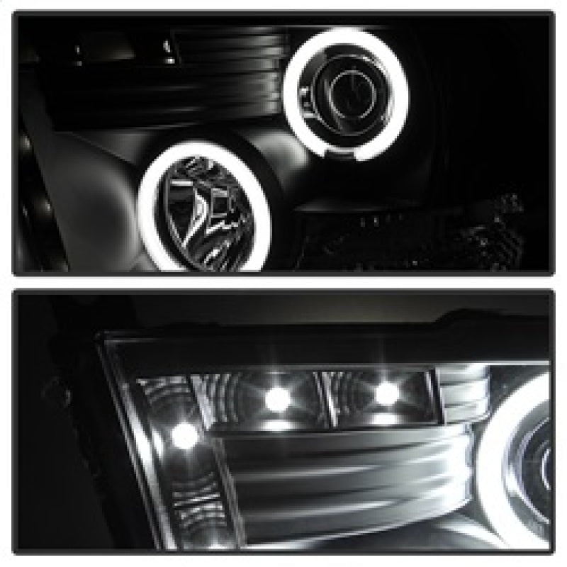 Spyder Dodge Ram 1500 09-14 Projector Headlights Halogen- CCFL Halo LED - Blk PRO-YD-DR09-CCFL-BK 5030320