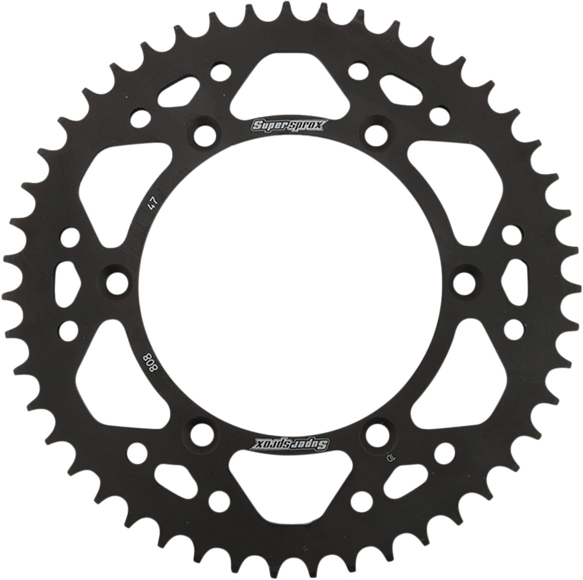 SUPERSPROX Steel Rear Sprocket - 47 Tooth RFE-808-47-BLK