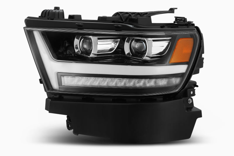 AlphaRex 19-20 Ram 1500HD PRO-Series Proj Headlights Plnk Style Jet Blk w/Activ Light/Seq Signal/DRL 880513
