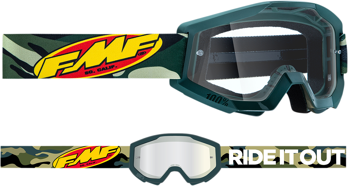 Gafas FMF PowerCore - Asalto - Camuflaje - Transparente F-50050-00001 2601-3006 