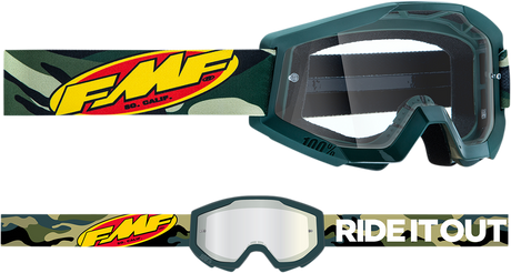 FMF PowerCore Goggles - Assault - Camo - Clear F-50050-00001 2601-3006