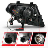 ANZO 09-20 Nissan Frontier Black Projector Plank Style DRL w/ Switchback & Sequential LED DRL 111597