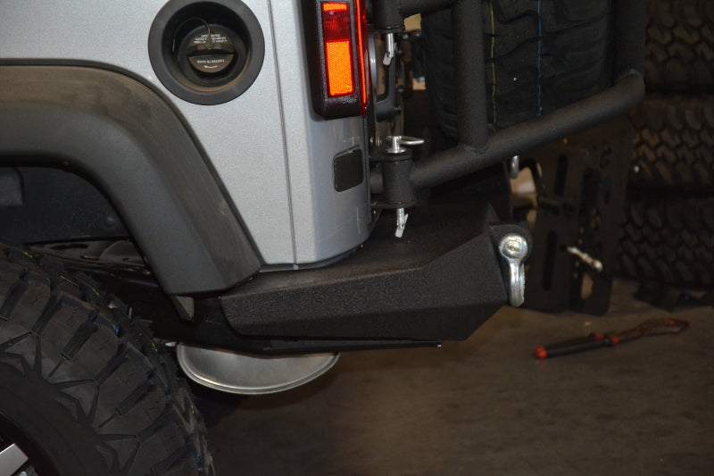 DV8 Offroad 07-18 Jeep Wrangler JK Rear Bumper Full Length RBSTTB-09