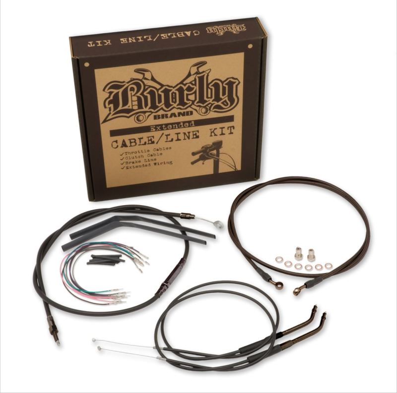 Burly Brand Control Kit 12in T-Bar - Black B30-1150